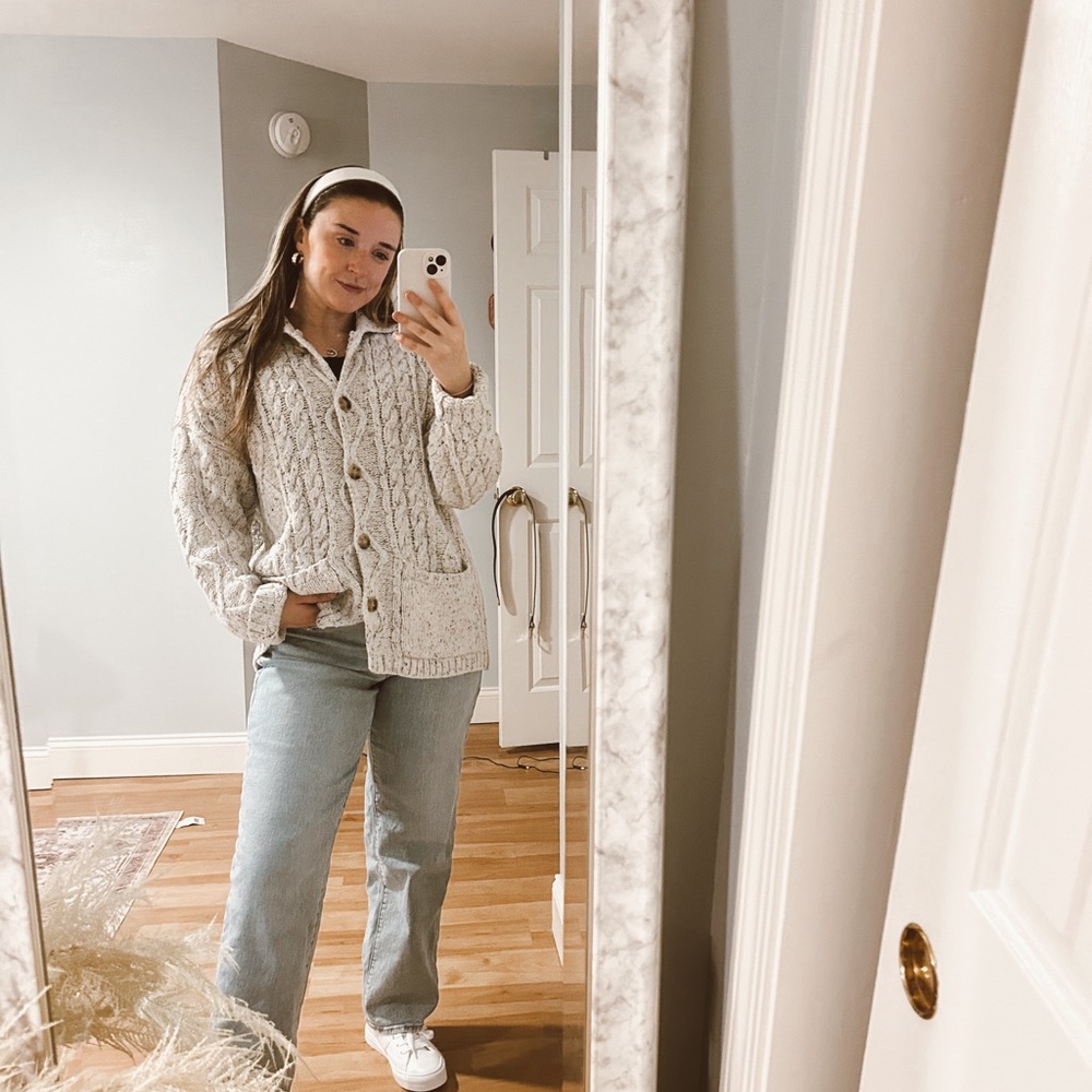 Cozy Cream Cable Knit Sweater